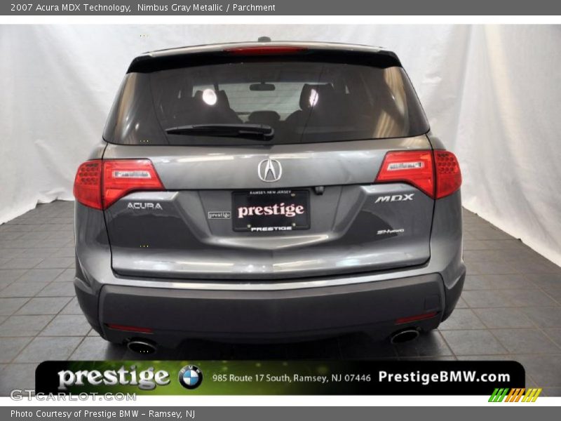 Nimbus Gray Metallic / Parchment 2007 Acura MDX Technology
