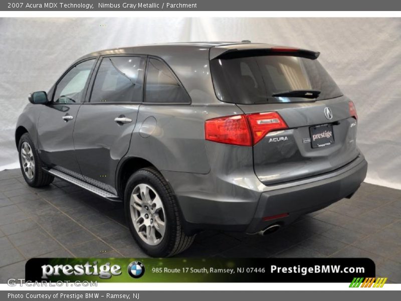 Nimbus Gray Metallic / Parchment 2007 Acura MDX Technology