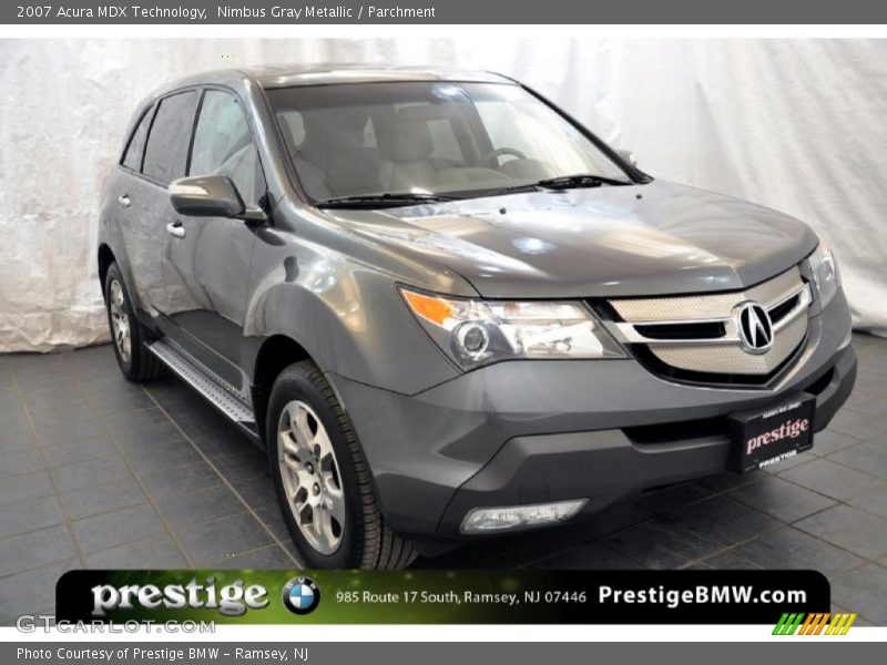 Nimbus Gray Metallic / Parchment 2007 Acura MDX Technology