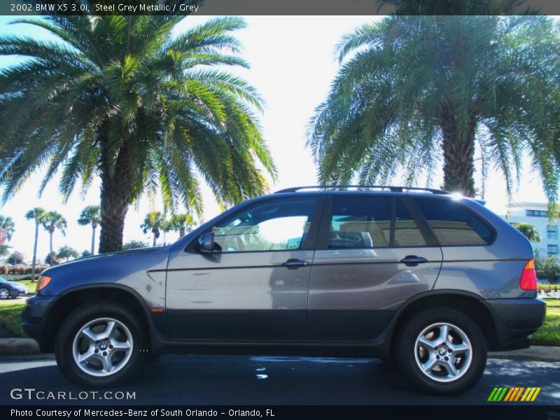 Steel Grey Metallic / Grey 2002 BMW X5 3.0i