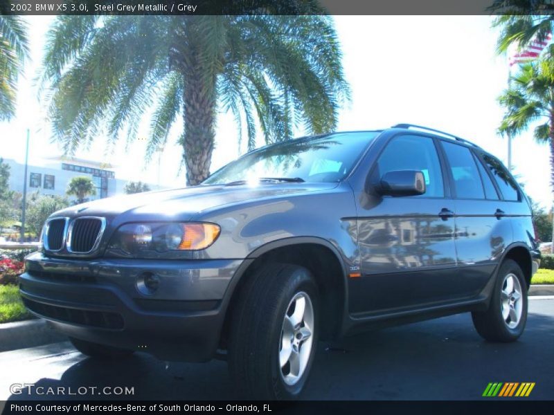 Steel Grey Metallic / Grey 2002 BMW X5 3.0i