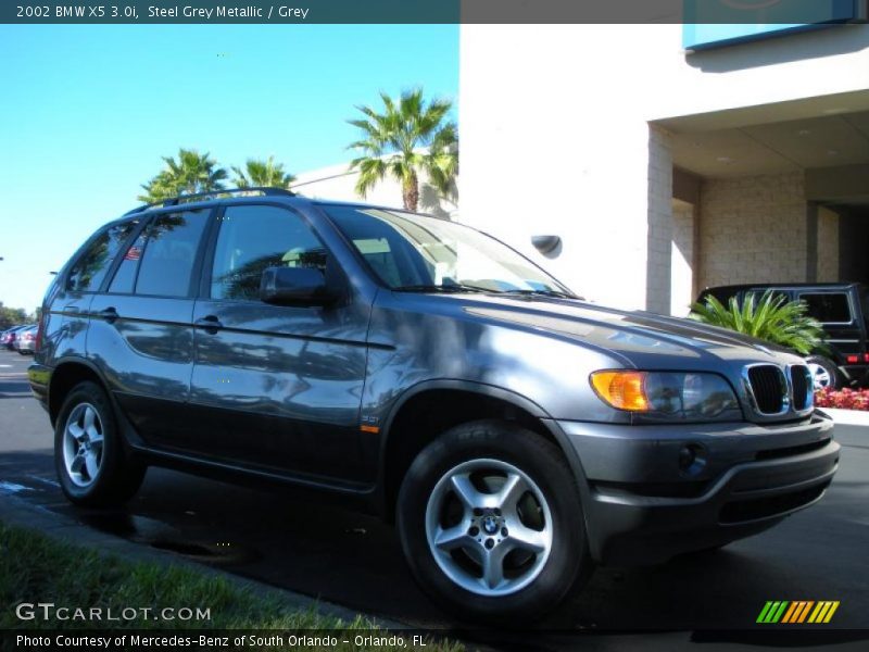 Steel Grey Metallic / Grey 2002 BMW X5 3.0i