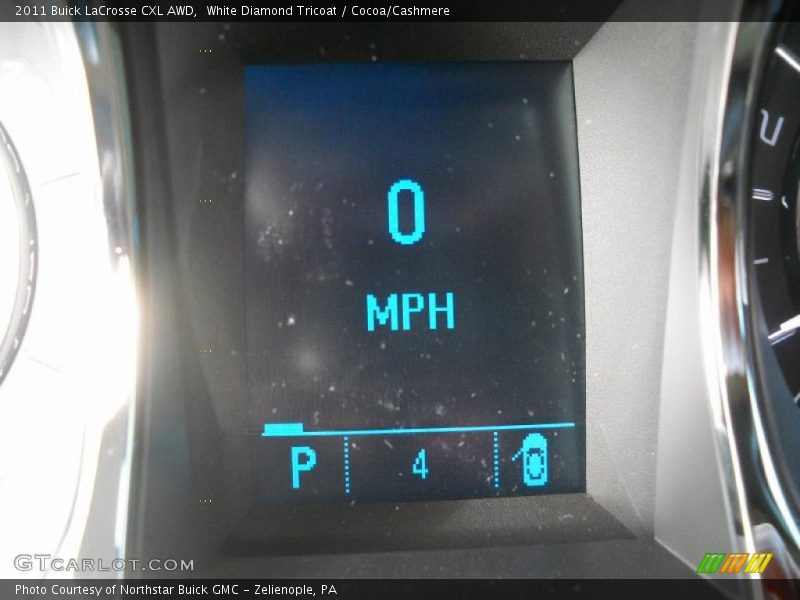 White Diamond Tricoat / Cocoa/Cashmere 2011 Buick LaCrosse CXL AWD