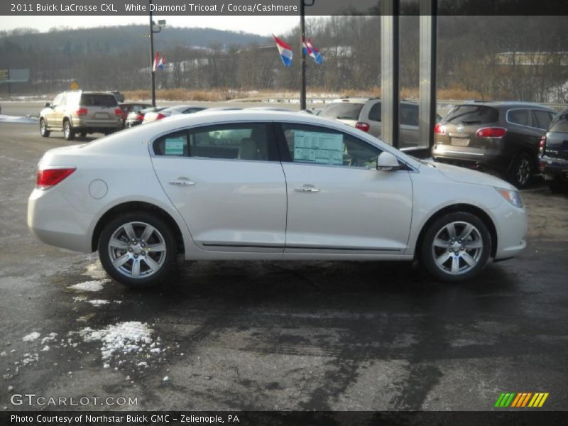 White Diamond Tricoat / Cocoa/Cashmere 2011 Buick LaCrosse CXL
