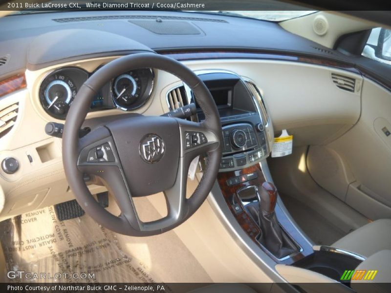White Diamond Tricoat / Cocoa/Cashmere 2011 Buick LaCrosse CXL