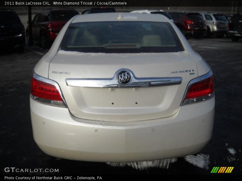 White Diamond Tricoat / Cocoa/Cashmere 2011 Buick LaCrosse CXL