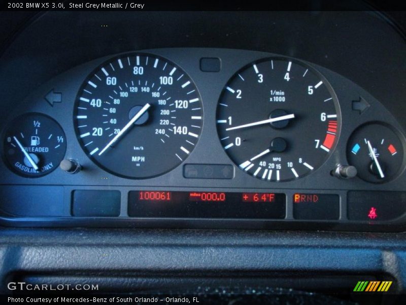 Steel Grey Metallic / Grey 2002 BMW X5 3.0i
