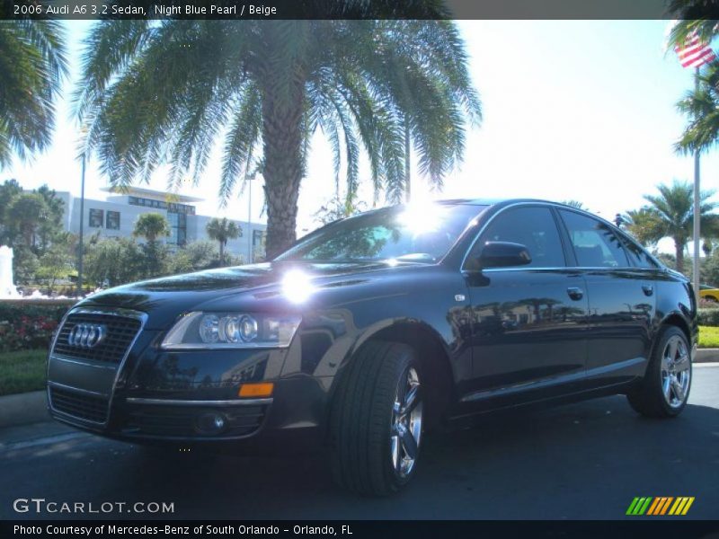 Night Blue Pearl / Beige 2006 Audi A6 3.2 Sedan