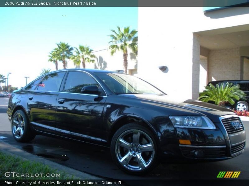 Night Blue Pearl / Beige 2006 Audi A6 3.2 Sedan