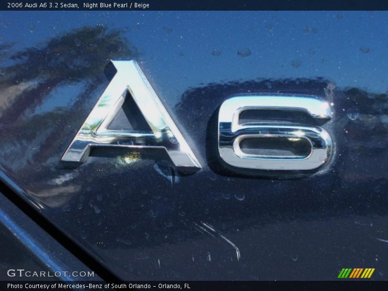 Night Blue Pearl / Beige 2006 Audi A6 3.2 Sedan