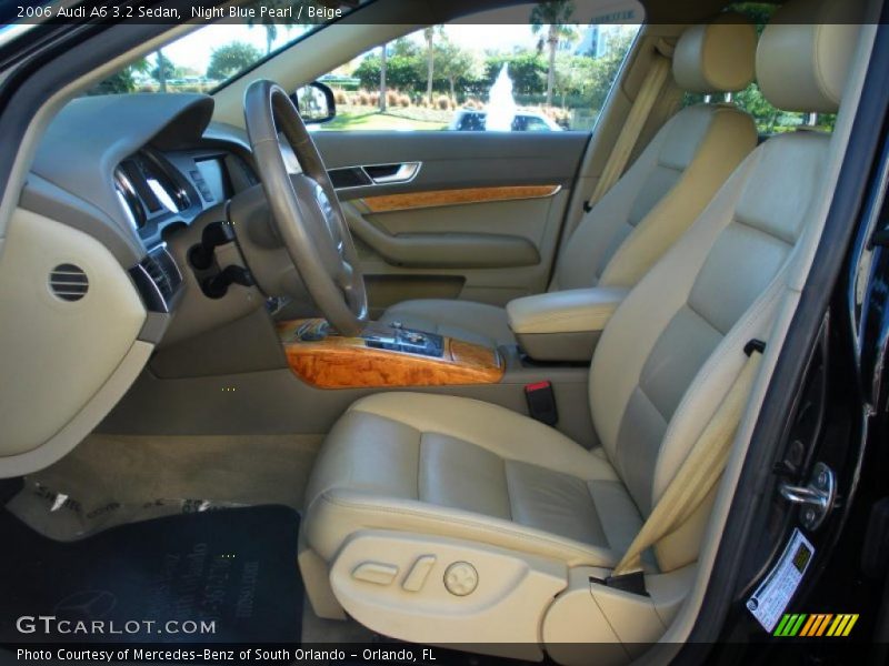 Night Blue Pearl / Beige 2006 Audi A6 3.2 Sedan