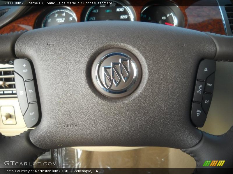 Sand Beige Metallic / Cocoa/Cashmere 2011 Buick Lucerne CX