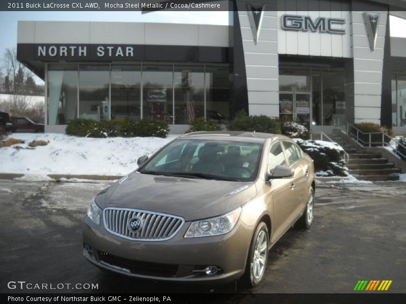 Mocha Steel Metallic / Cocoa/Cashmere 2011 Buick LaCrosse CXL AWD