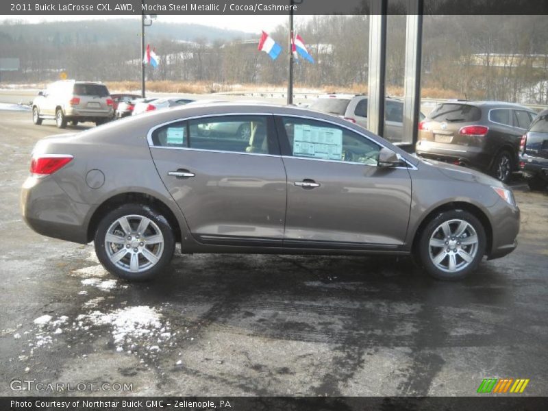 Mocha Steel Metallic / Cocoa/Cashmere 2011 Buick LaCrosse CXL AWD