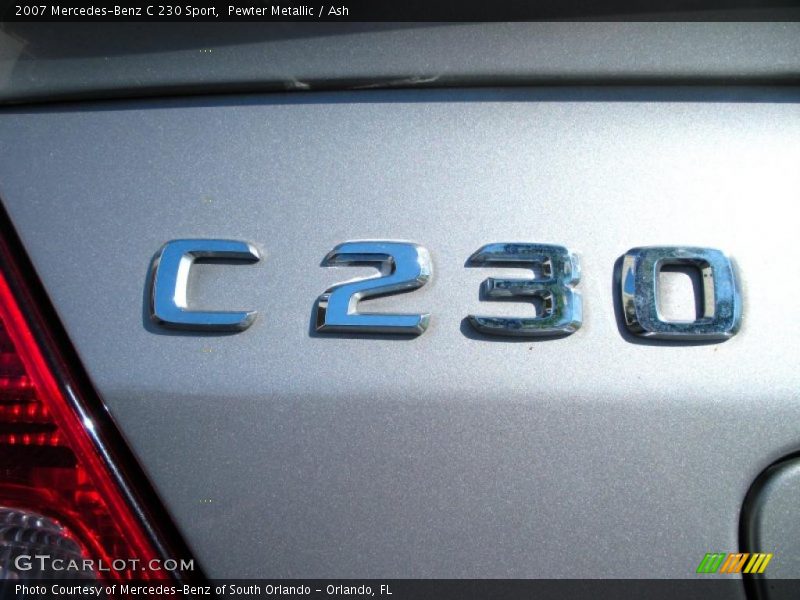 Pewter Metallic / Ash 2007 Mercedes-Benz C 230 Sport