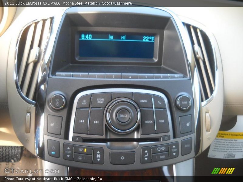 Controls of 2011 LaCrosse CXL AWD