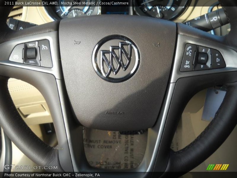 Mocha Steel Metallic / Cocoa/Cashmere 2011 Buick LaCrosse CXL AWD