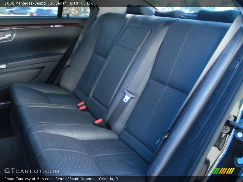 Black / Black 2008 Mercedes-Benz S 550 Sedan