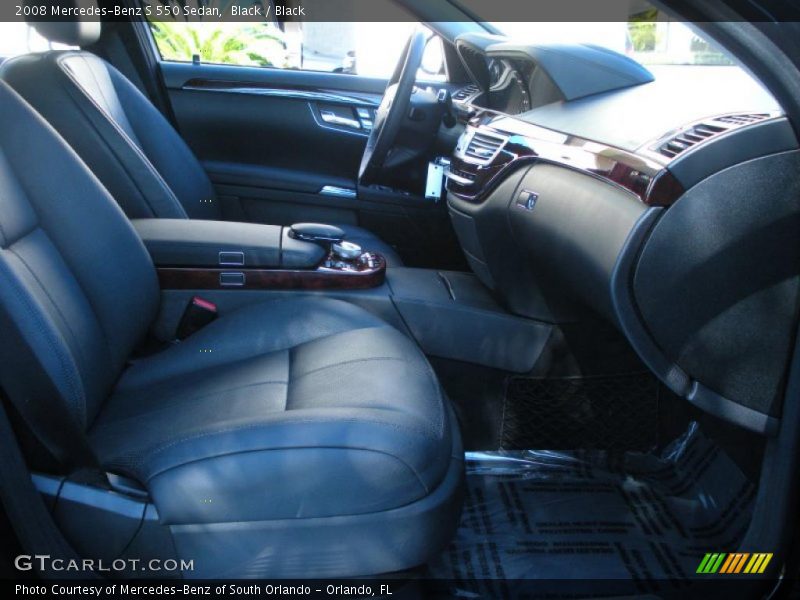 Black / Black 2008 Mercedes-Benz S 550 Sedan