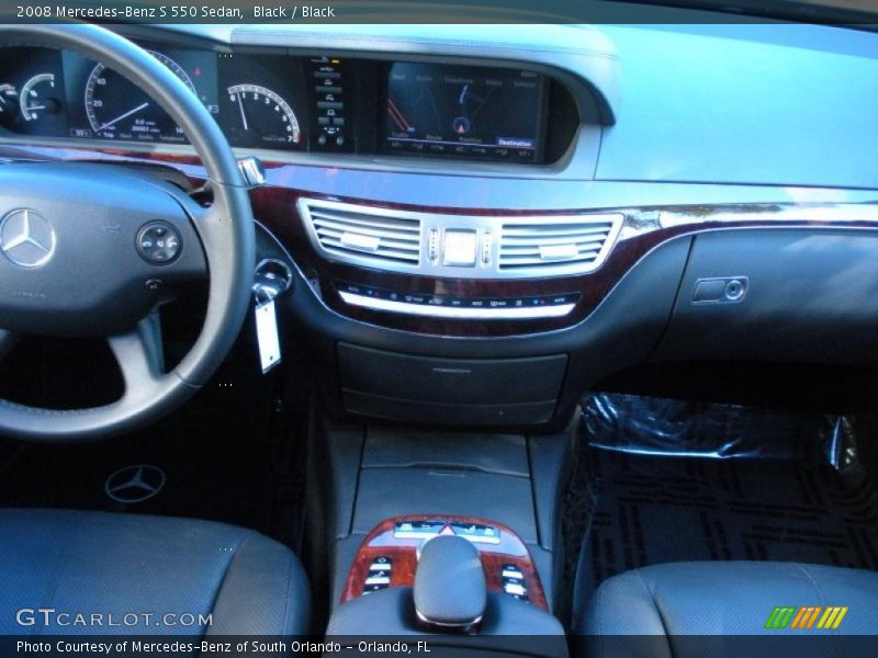 Black / Black 2008 Mercedes-Benz S 550 Sedan