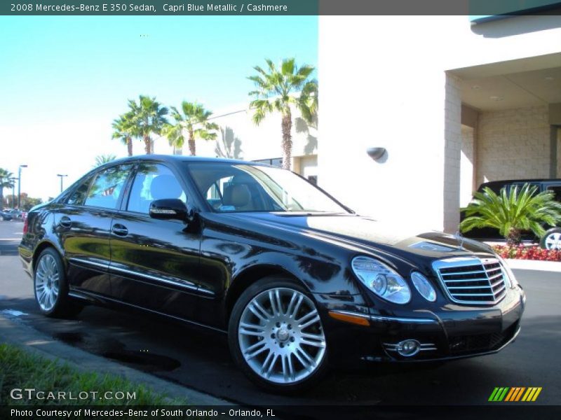 Capri Blue Metallic / Cashmere 2008 Mercedes-Benz E 350 Sedan