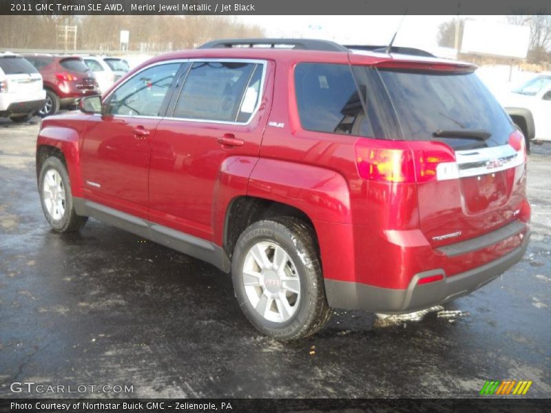 Merlot Jewel Metallic / Jet Black 2011 GMC Terrain SLE AWD