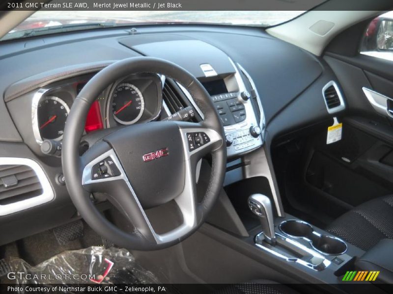 Merlot Jewel Metallic / Jet Black 2011 GMC Terrain SLE AWD