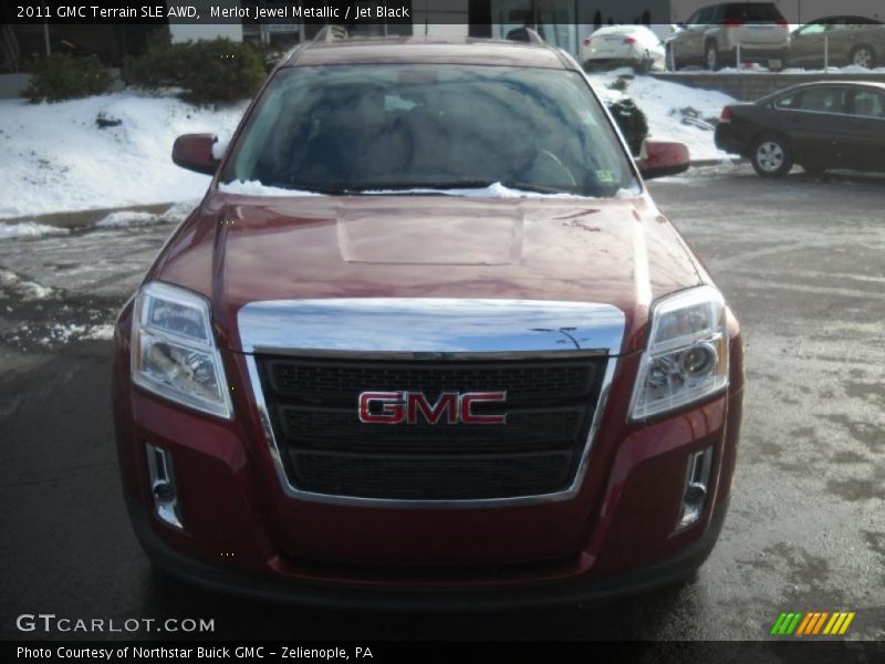 Merlot Jewel Metallic / Jet Black 2011 GMC Terrain SLE AWD