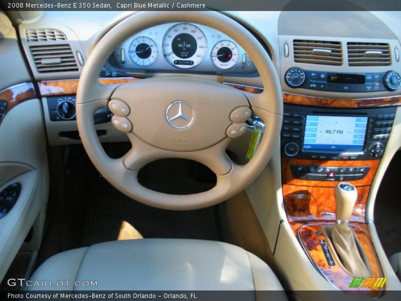 Capri Blue Metallic / Cashmere 2008 Mercedes-Benz E 350 Sedan