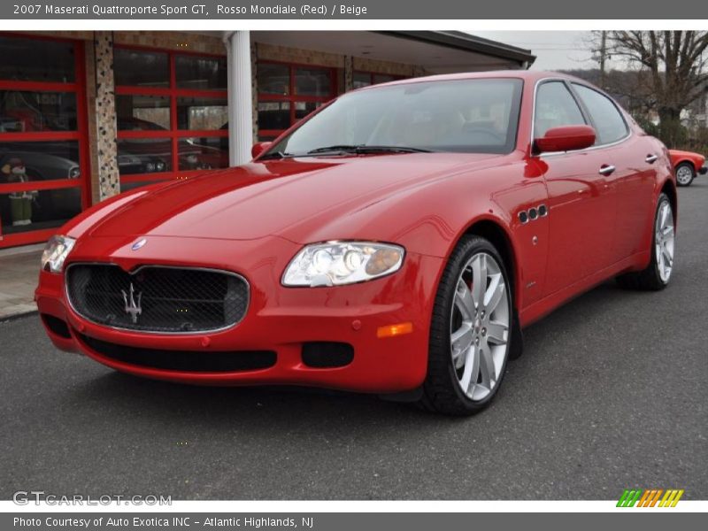 Rosso Mondiale (Red) / Beige 2007 Maserati Quattroporte Sport GT