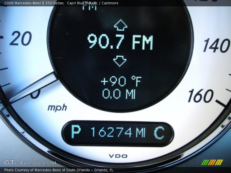 Capri Blue Metallic / Cashmere 2008 Mercedes-Benz E 350 Sedan