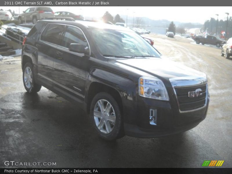 Carbon Black Metallic / Jet Black 2011 GMC Terrain SLT AWD