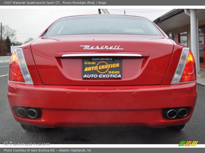 Rosso Mondiale (Red) / Beige 2007 Maserati Quattroporte Sport GT