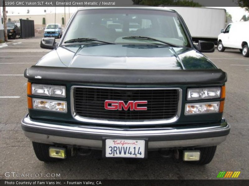 Emerald Green Metallic / Neutral 1996 GMC Yukon SLT 4x4