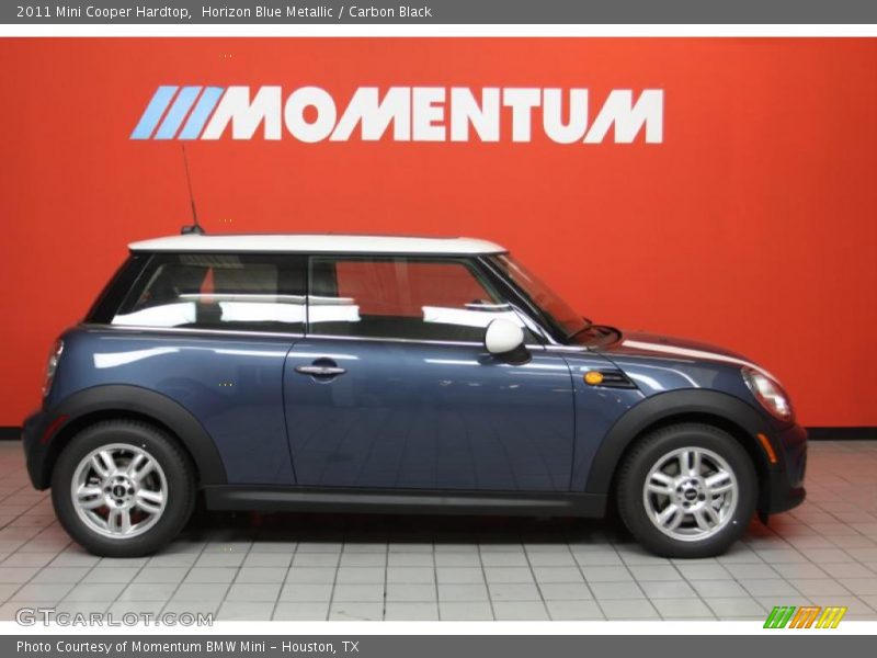 Horizon Blue Metallic / Carbon Black 2011 Mini Cooper Hardtop