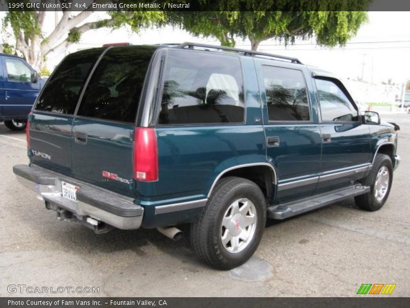 Emerald Green Metallic / Neutral 1996 GMC Yukon SLT 4x4