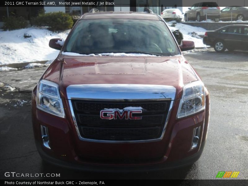 Merlot Jewel Metallic / Jet Black 2011 GMC Terrain SLE AWD