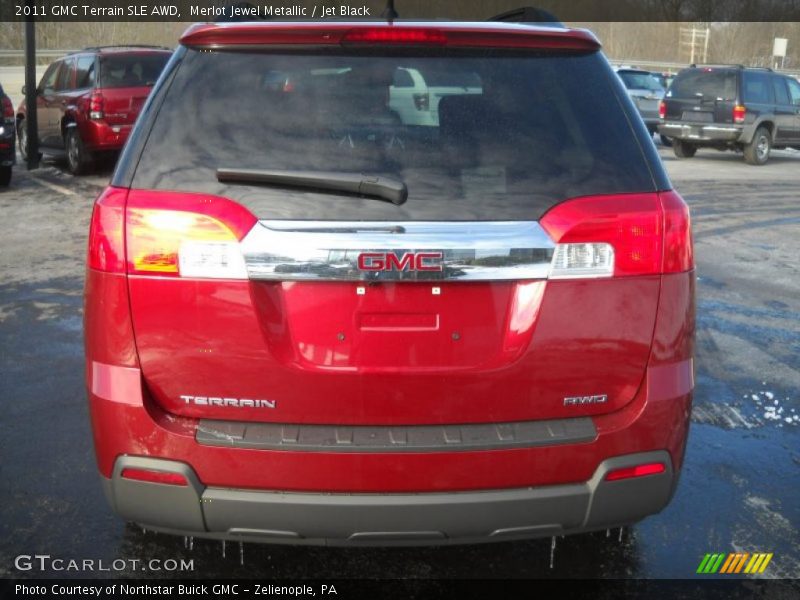 Merlot Jewel Metallic / Jet Black 2011 GMC Terrain SLE AWD