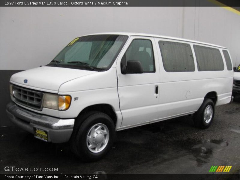 Oxford White / Medium Graphite 1997 Ford E Series Van E350 Cargo
