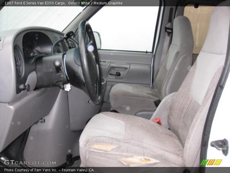 Oxford White / Medium Graphite 1997 Ford E Series Van E350 Cargo