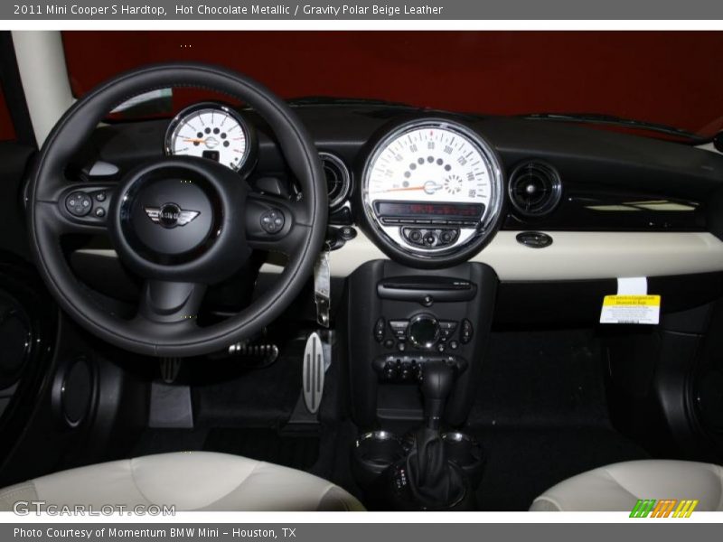 Hot Chocolate Metallic / Gravity Polar Beige Leather 2011 Mini Cooper S Hardtop
