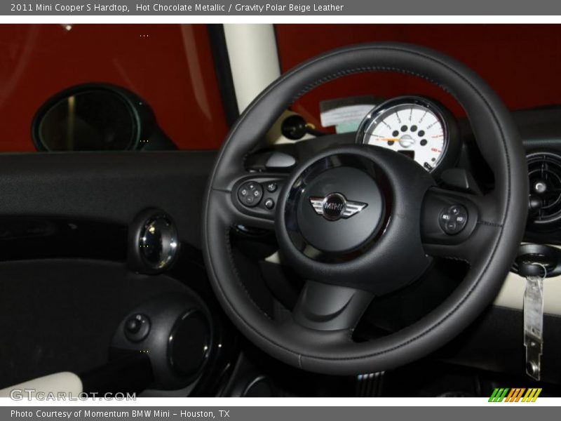 Hot Chocolate Metallic / Gravity Polar Beige Leather 2011 Mini Cooper S Hardtop