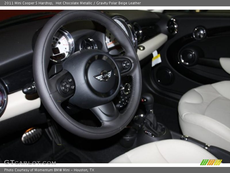Hot Chocolate Metallic / Gravity Polar Beige Leather 2011 Mini Cooper S Hardtop