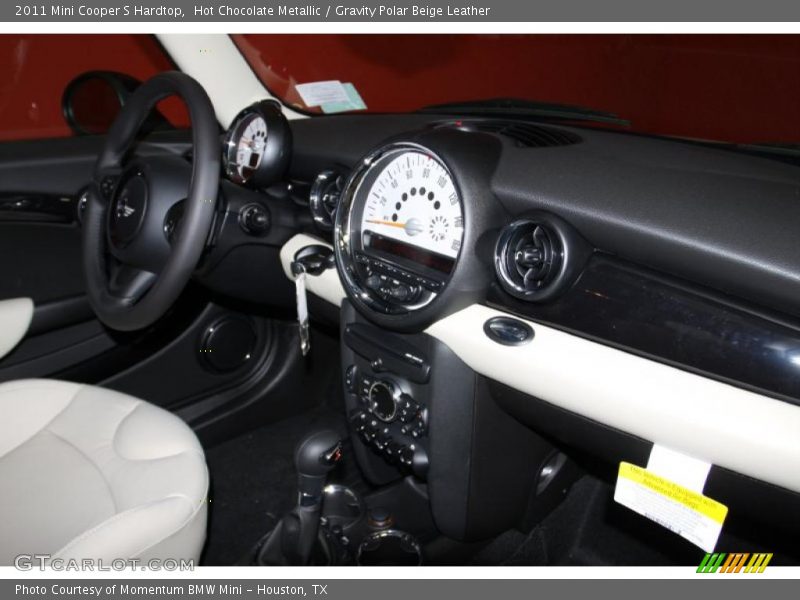 Hot Chocolate Metallic / Gravity Polar Beige Leather 2011 Mini Cooper S Hardtop