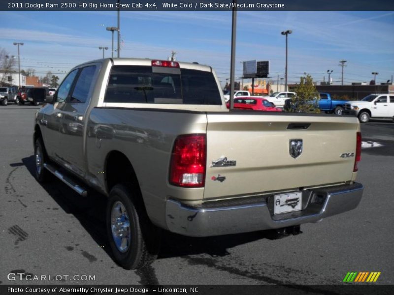 White Gold / Dark Slate/Medium Graystone 2011 Dodge Ram 2500 HD Big Horn Crew Cab 4x4
