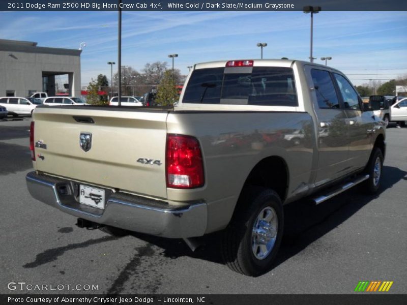  2011 Ram 2500 HD Big Horn Crew Cab 4x4 White Gold