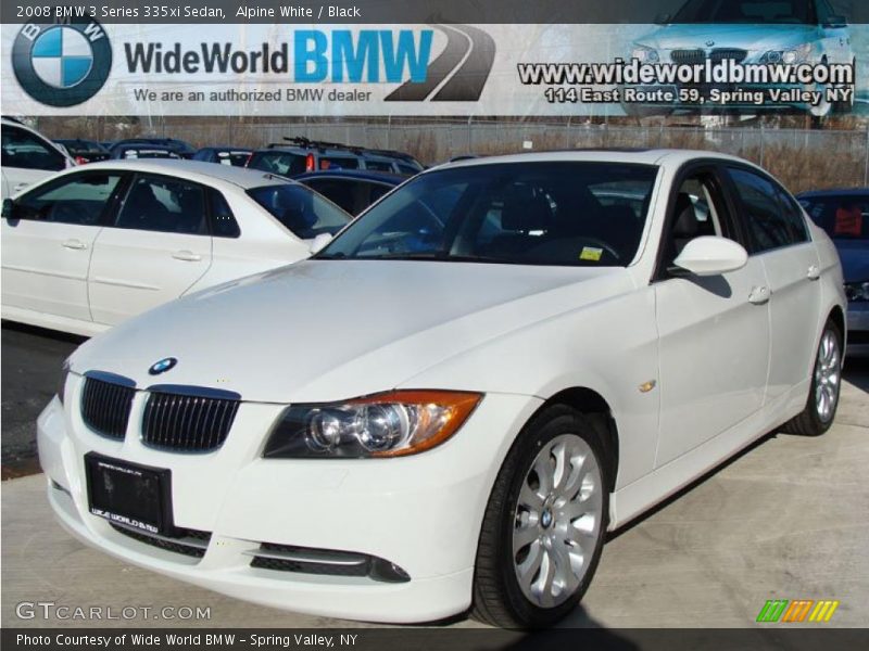 Alpine White / Black 2008 BMW 3 Series 335xi Sedan