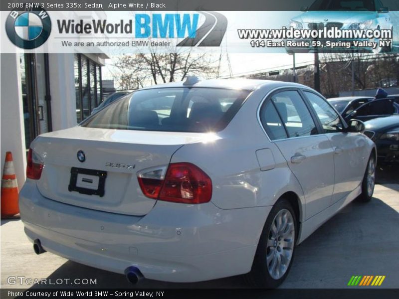 Alpine White / Black 2008 BMW 3 Series 335xi Sedan