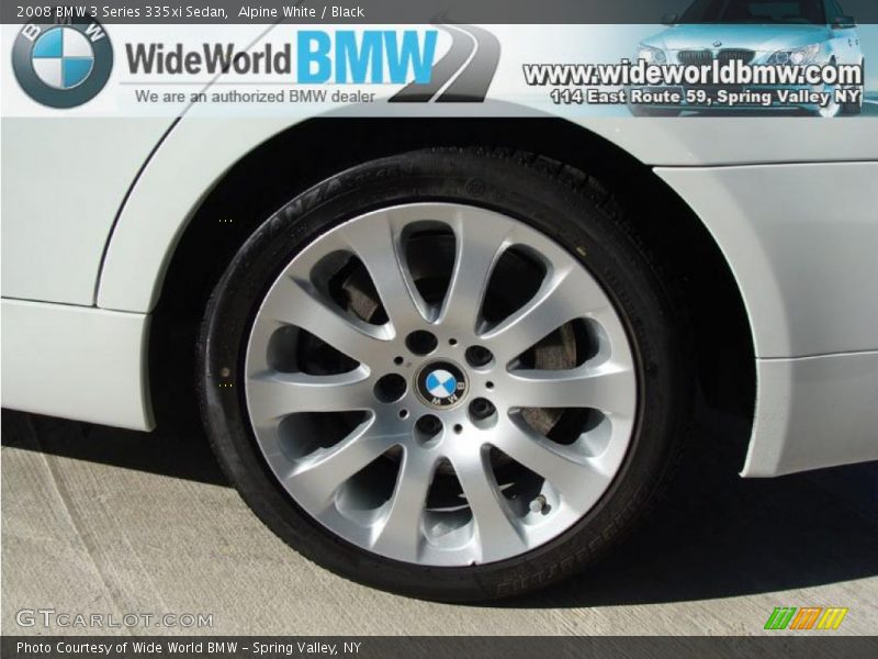 Alpine White / Black 2008 BMW 3 Series 335xi Sedan