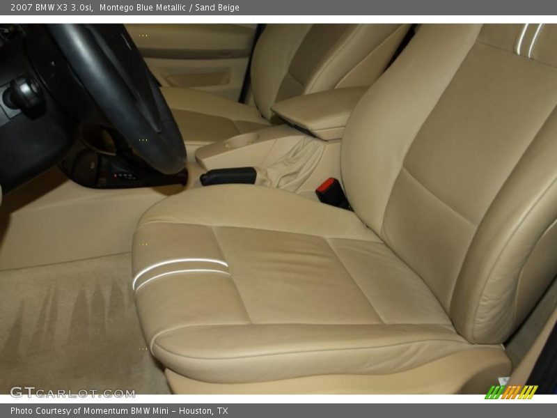 Montego Blue Metallic / Sand Beige 2007 BMW X3 3.0si